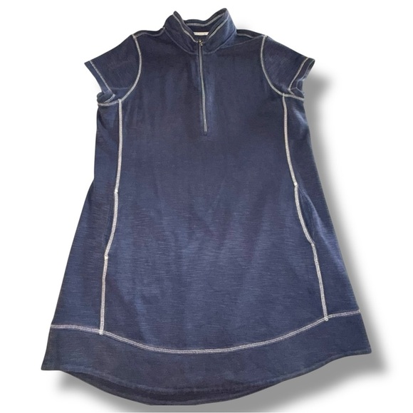 TOMMY BAHAMA Tobago Bay Half-Zip Short-Sleeve Dress - XL Ocean Blue - Picture 5 of 13